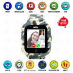Wiky Watch 4S Askeri Kamuflaj Akıllı Çocuk Saati 3 WikyWatch4S 2 askeri kamuflaj