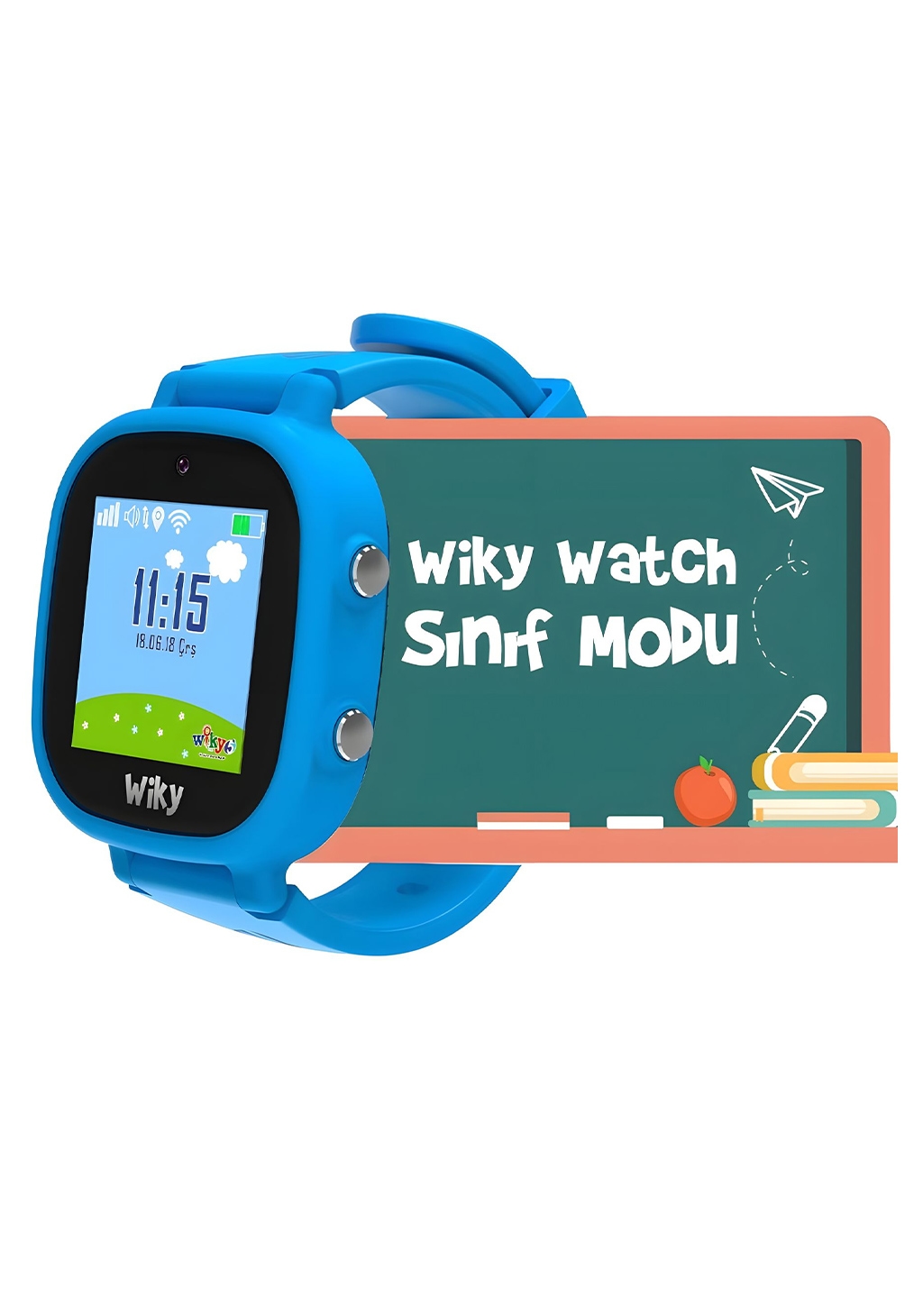 Wiky Watch 5E Akıllı Çocuk Saati Mavi 10 5e 5