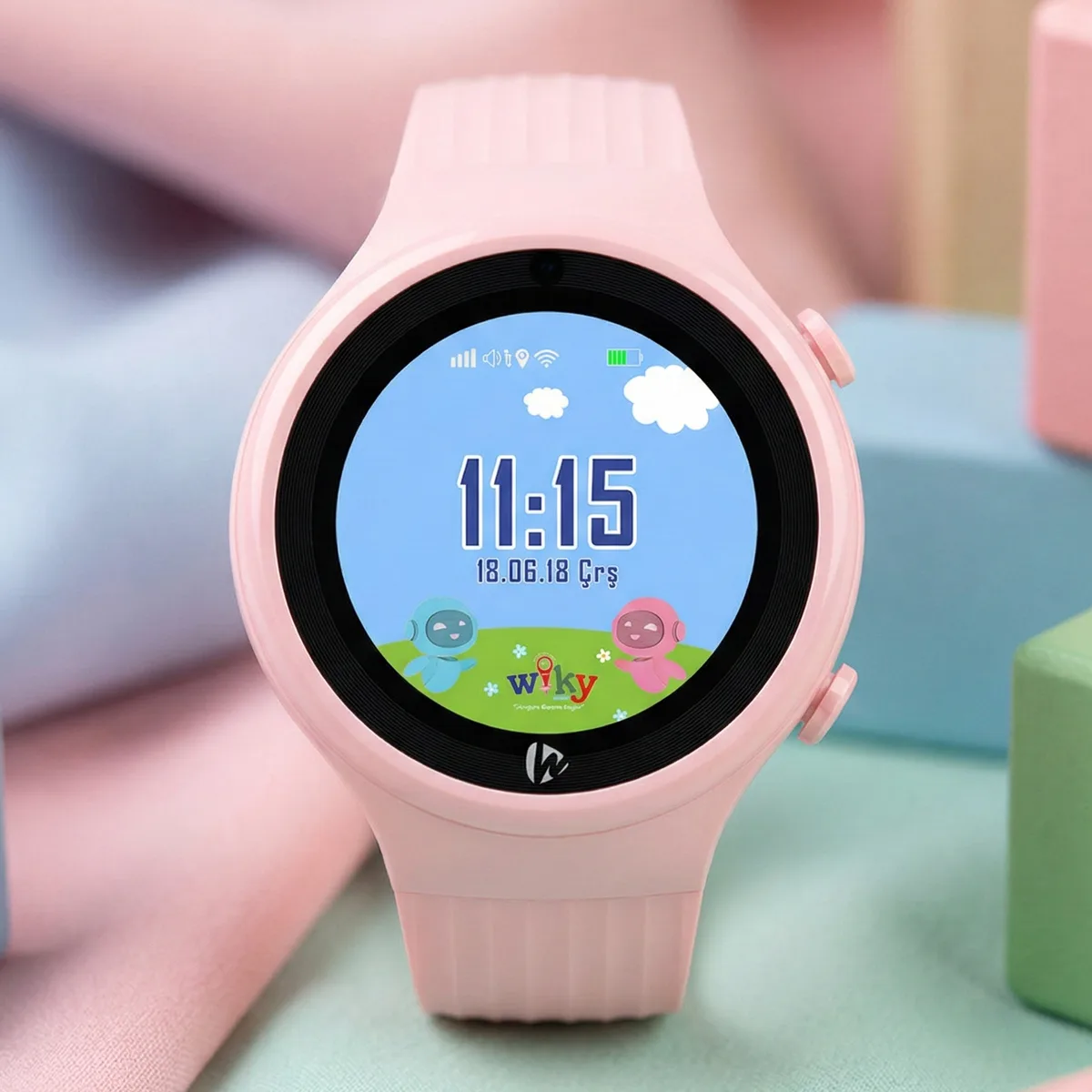 Wiky Watch 5S Pembe Akıllı Çocuk Takip Saati 5s pembe 4 1
